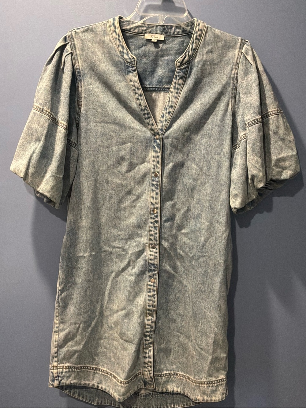 Rails Light Denim Button-Down Dress